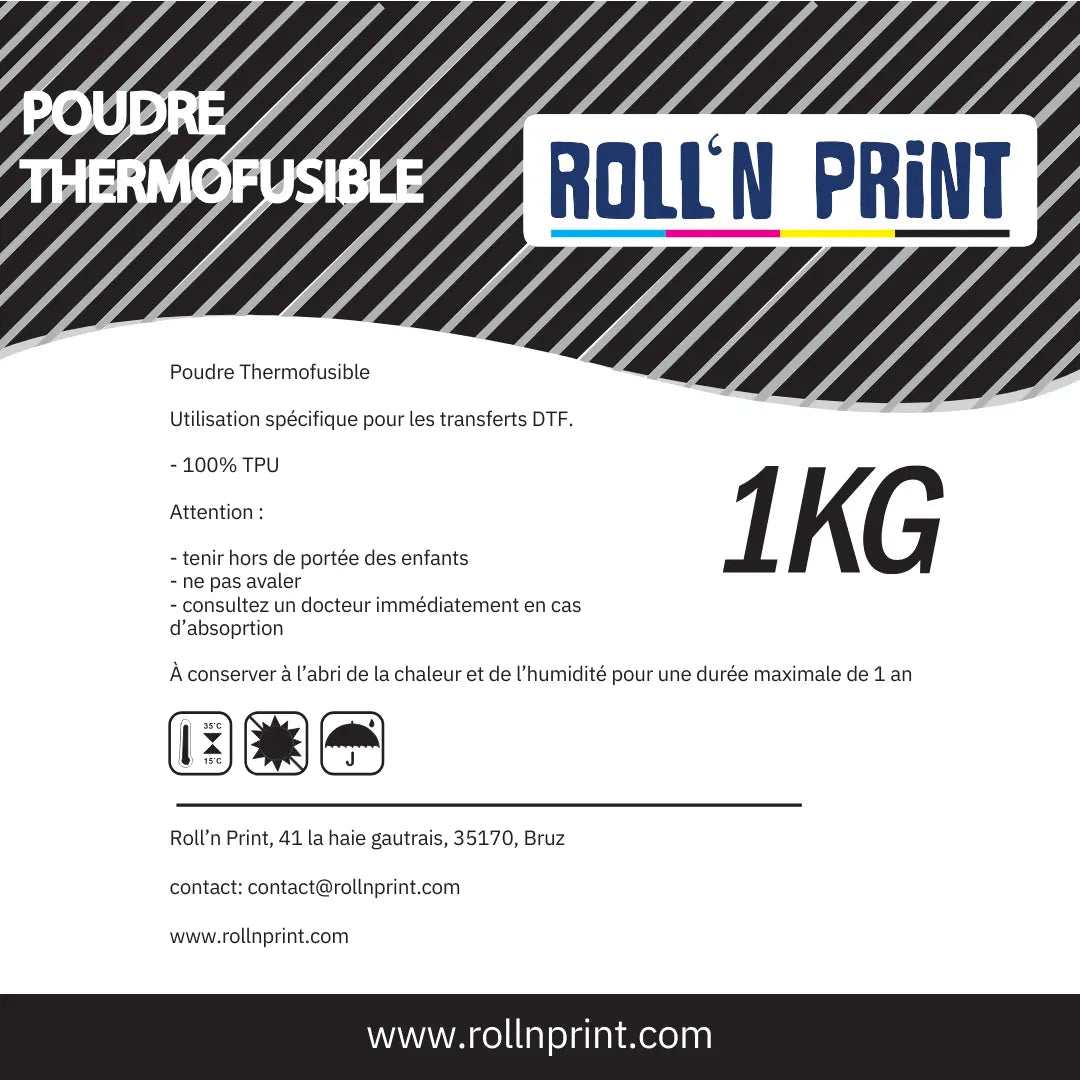 Poudre blanche pour DTF - 5KG